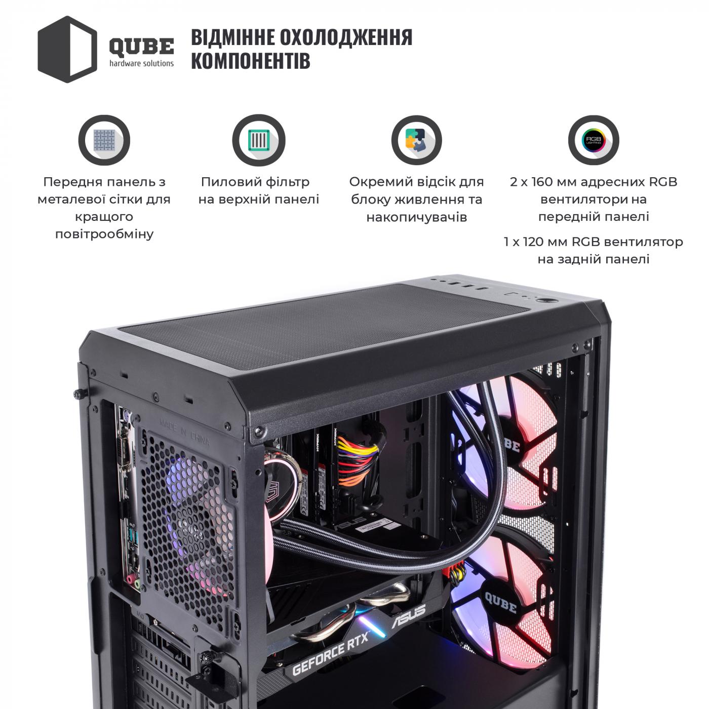 Системный блок QUBE Игровой QB Ryzen 9 5950X GT 1030 2GB 162 - фото 3