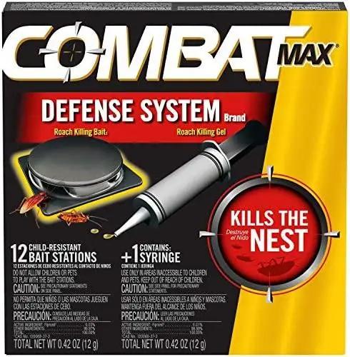 Станції від тарганів Combat MAX Defense System 12 пасток і гель (8729571)