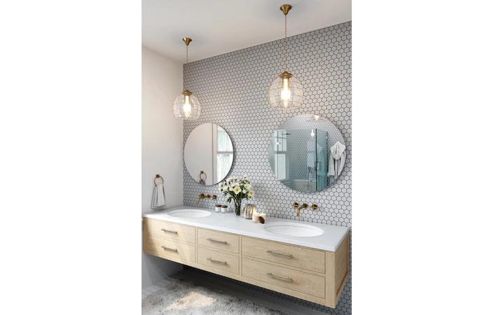 Керамическая мозаика Kotto Ceramica HEXAGON H 6019 295x295x9 мм Silver - фото 3