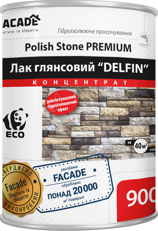 Лак глянцевый 1:2 Polish stone 900 мл (041201)