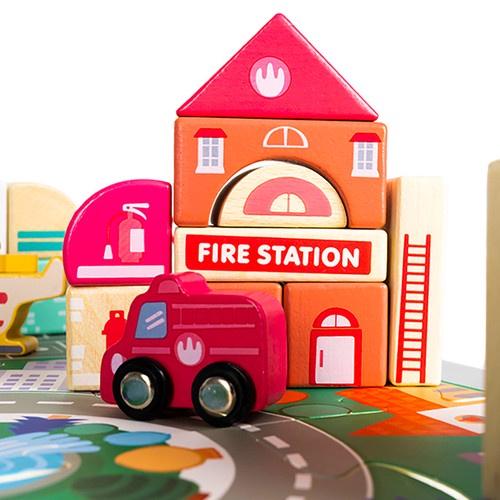 Конструктор дерев'яний місто Kruzzel 23519 115 ел. (27087730) - фото 15 Конструктор дерев'яний місто Kruzzel 23519 115 ел. (27087730) - фото 15