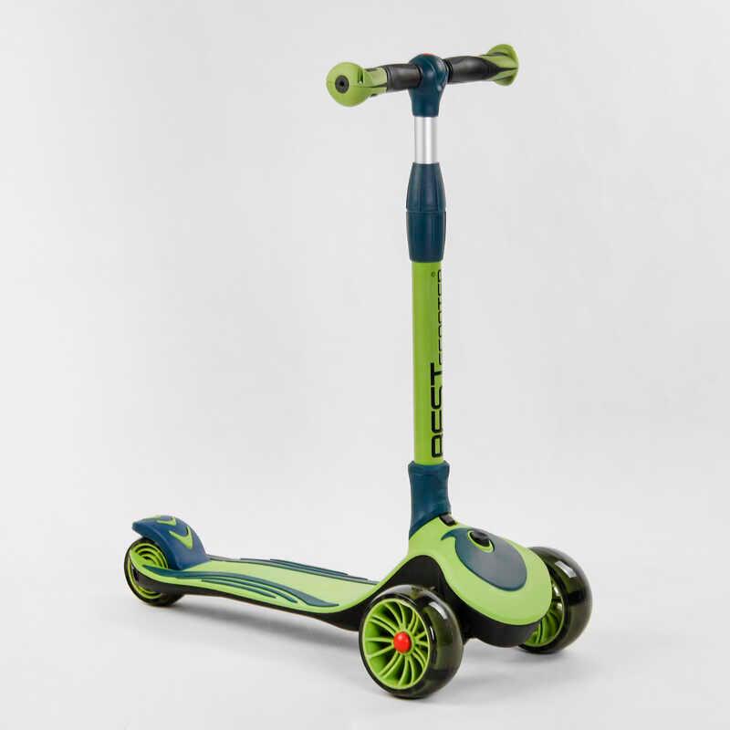 Самокат трехколесный Best Scooter С-04909 3 колеса PU со светом d 12 см