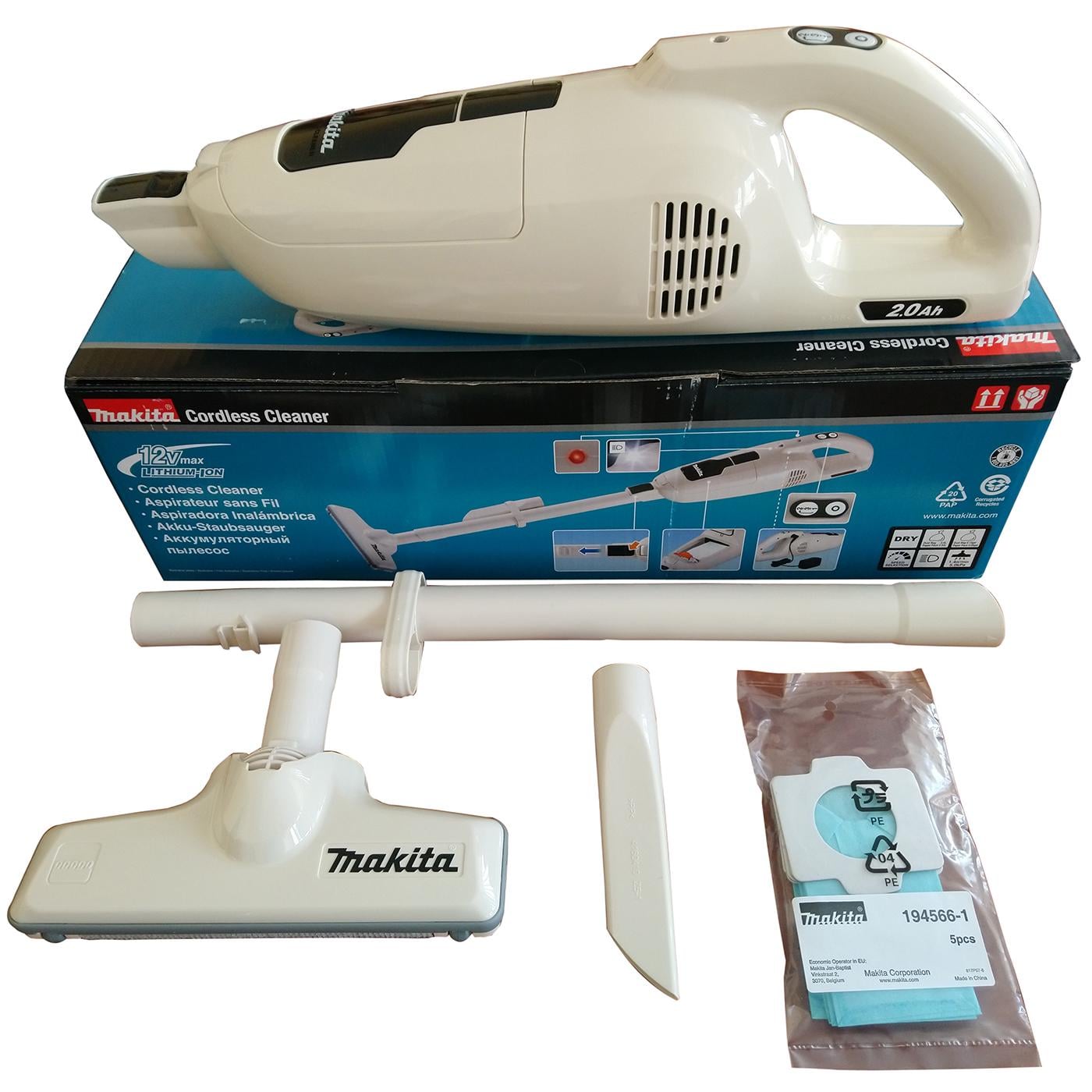 Аккумуляторный пылесос Makita CL114FDWI (10.8В, 50 мбар, 0.5 л) со встроенным аккумулятором BL1002 + Зарядное устройство (4786) Аккумуляторный пылесос Makita CL114FDWI (10.8В, 50 мбар, 0.5 л) со встроенным аккумулятором BL1002 + Зарядное устройство (4786)