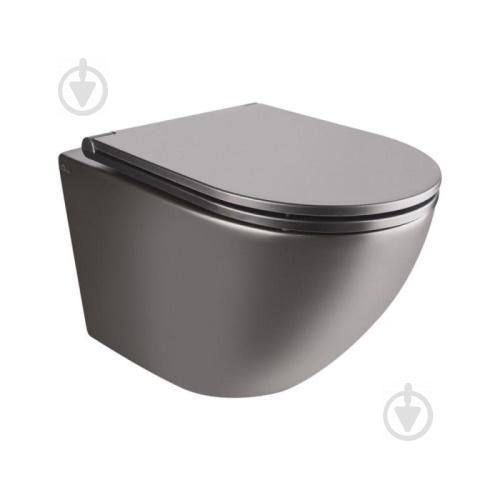 Унітаз підвісний Qtap Robin сидіння Slim Soft-close QT1333046ENRMB