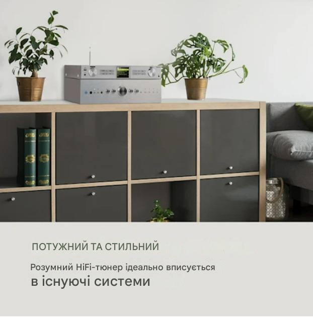 Интернет Hi-Fi-тюнер Auna iTuner 320 BT Spotify Connect металлический корпус с передней частью из нержавеющей стали (10034064) - фото 6 Интернет Hi-Fi-тюнер Auna iTuner 320 BT Spotify Connect металлический корпус с передней частью из нержавеющей стали (10034064) - фото 6
