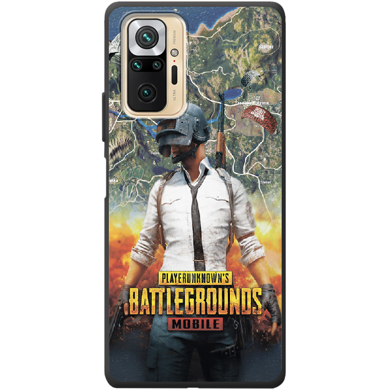 Чехол BoxFace Xiaomi Redmi Note 10 Pro PUBG Mobile Черный силикон (42053-up2309-42363) - фото 1