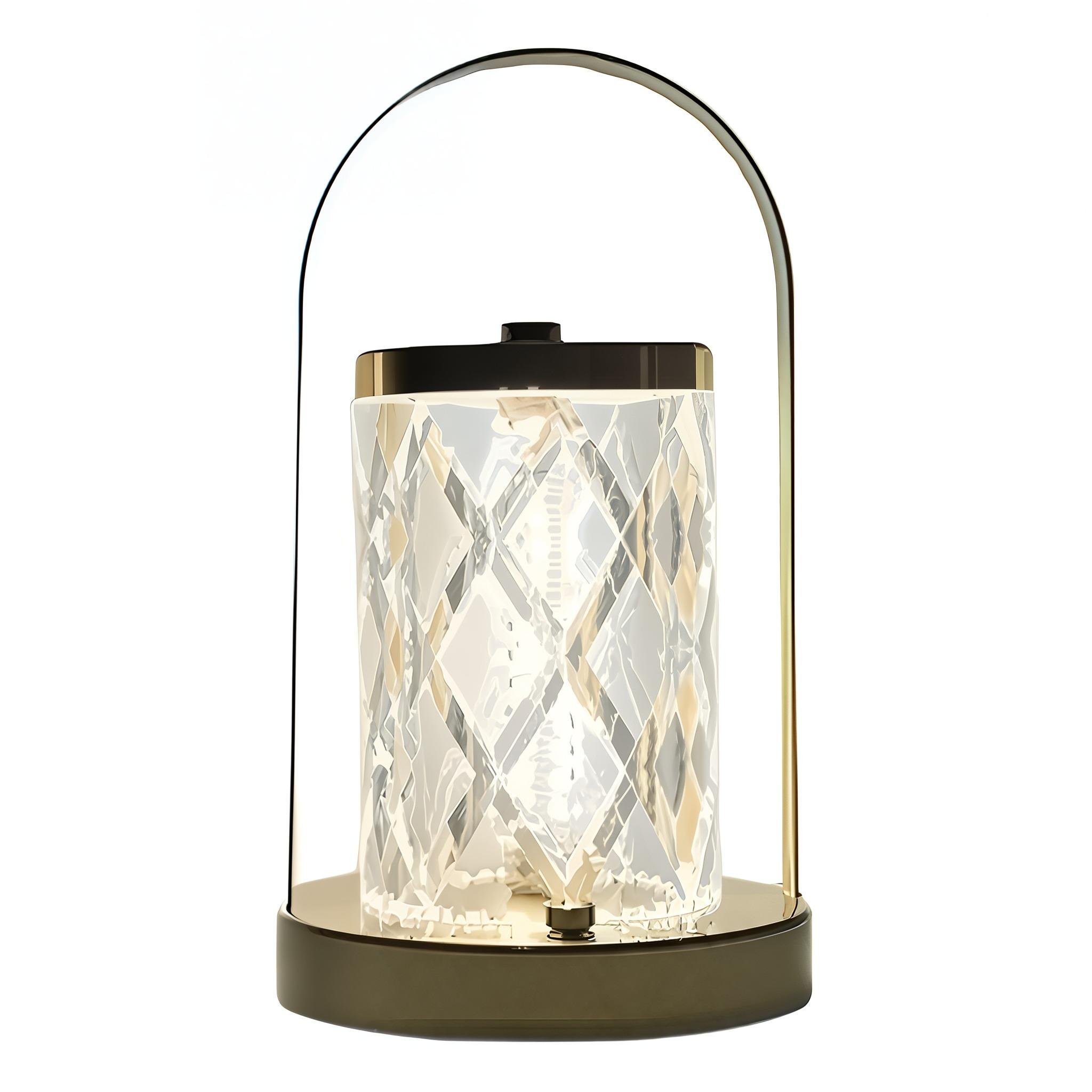 Лампа акумуляторна з сенсорним керуванням Good Idea LED D15 портативна Золотисто-прозорий (987444)