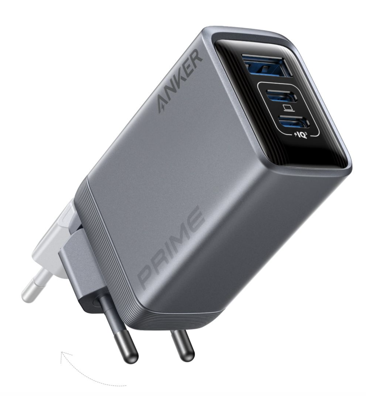 Мережевий зарядний пристрій Anker GaNPrime 100W Silver (A2688341)