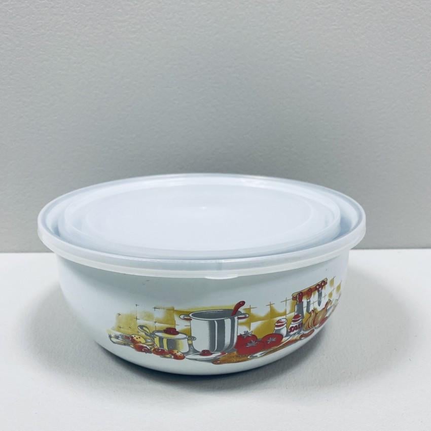 Набор лоточков A-Plus KL-58/2 эмалированных с пластиковыми крышками (2351503466) - фото 2 Набор лоточков A-Plus KL-58/2 эмалированных с пластиковыми крышками (2351503466) - фото 2