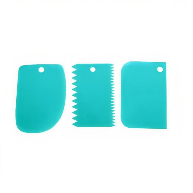 Набор кондитерских шпателей Kitchen Master 3 шт. Бирюзовый (1848017959)