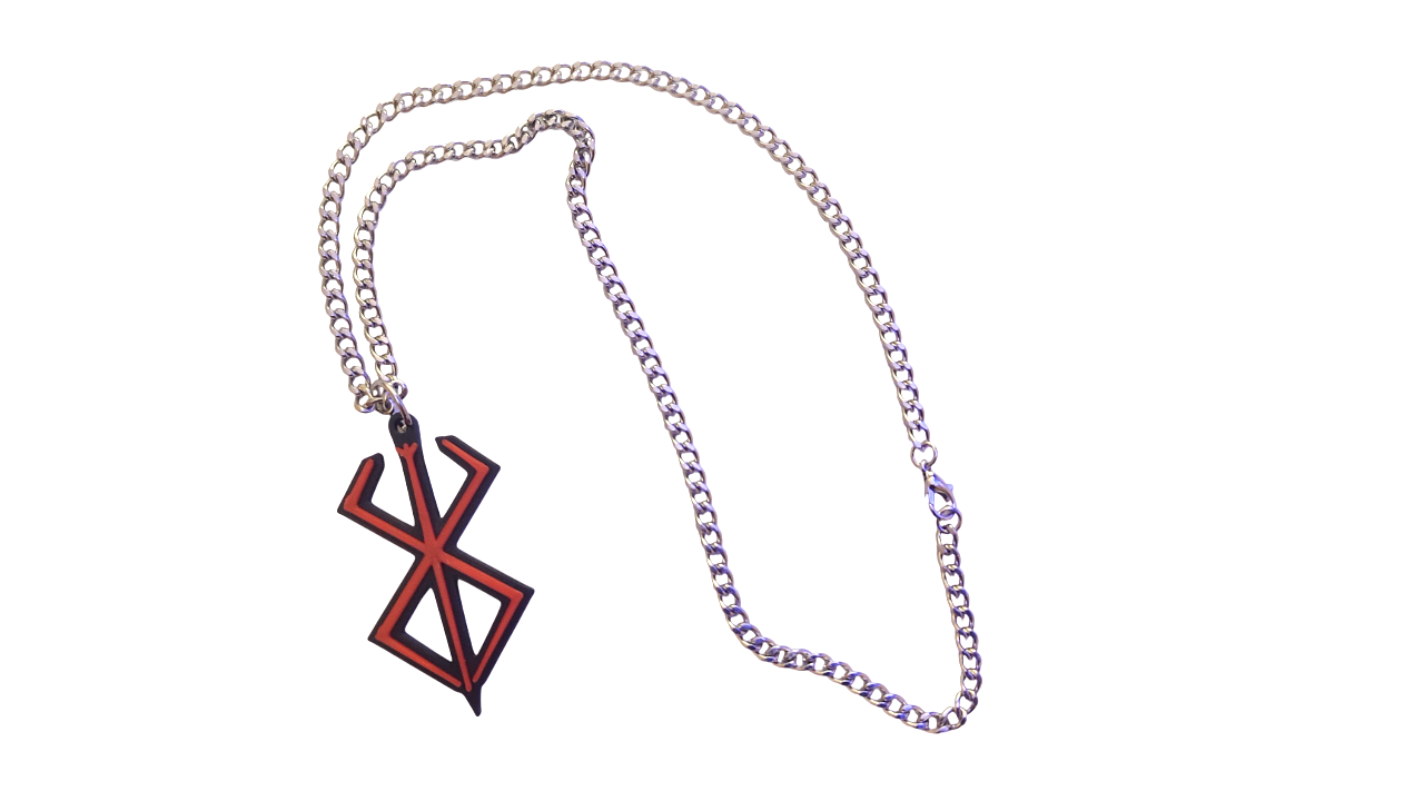 Кулон Berserk символ с цепочкой Кулон Berserk символ с цепочкой