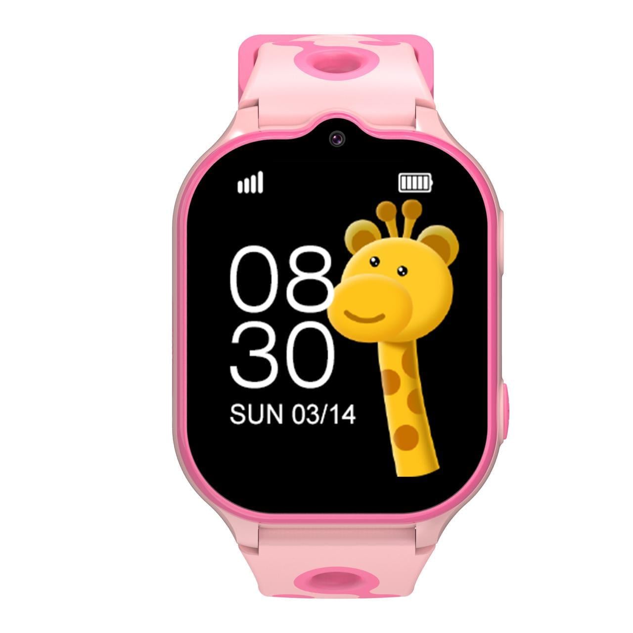 Смарт-часы детские Lemfo LT52 с GPS/звонками/SIM/прослушкой/фонарем/SOS/на украинском языке Розовый (4675811) - фото 2