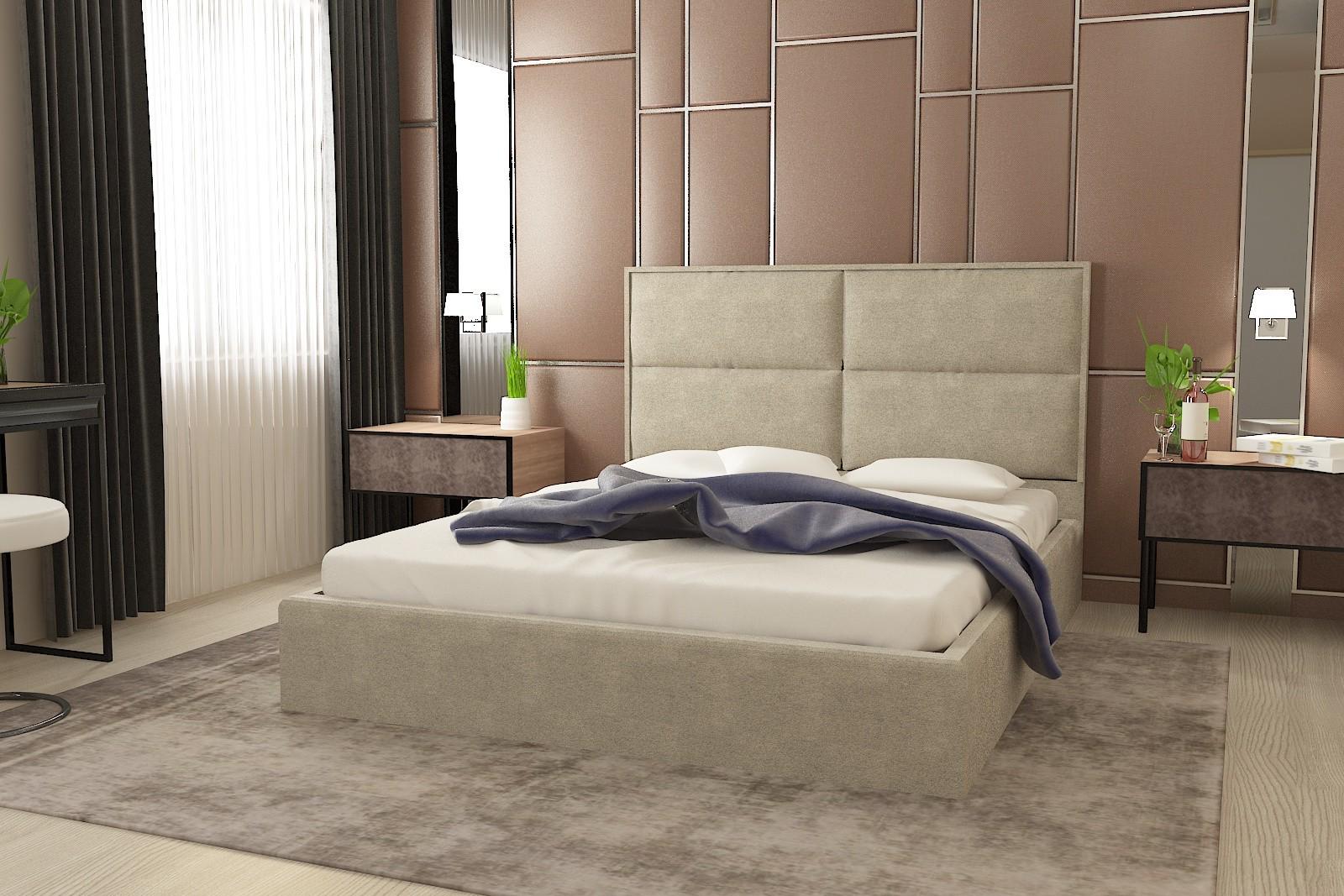 Кровать двуспальная Santa Maria Premium с дополнительной металлической цельносварной рамой 180x190 см Мокко - фото 3 Кровать двуспальная Santa Maria Premium с дополнительной металлической цельносварной рамой 180x190 см Мокко - фото 3