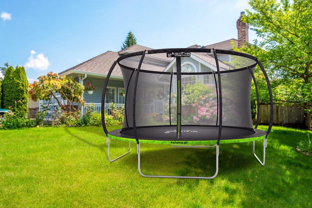 Батут Just Fun Premium внутрішня сіткa 244 см Чорний (2735132208) - фото 5