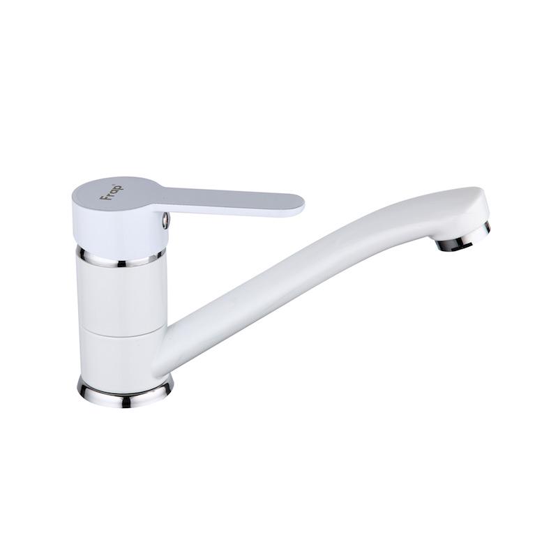 Змішувач для кухні Frap H41 F4541 1033661 одноважільний Білий (102374) Змішувач для кухні Frap H41 F4541 1033661 одноважільний Білий (102374)