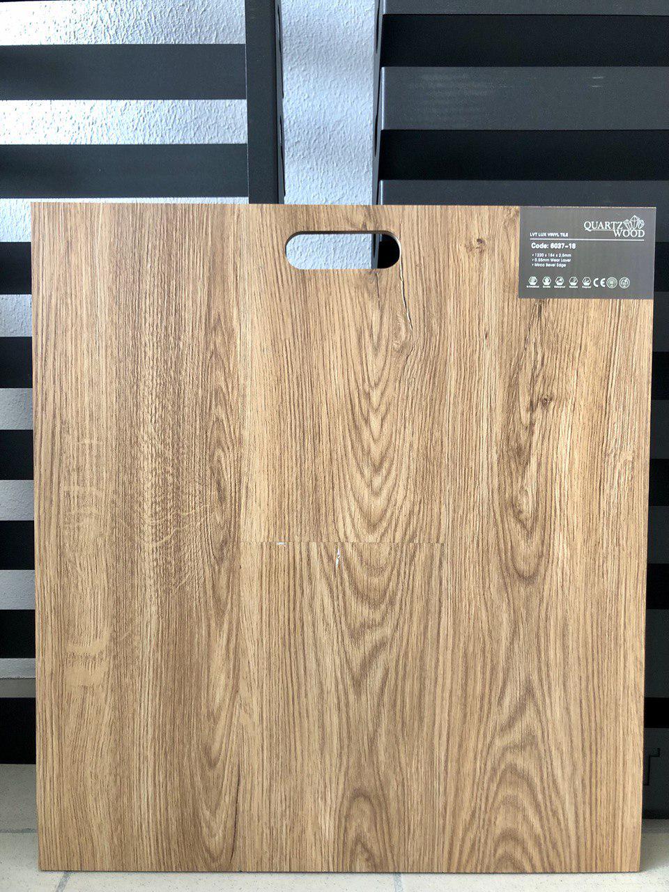 Ламінат вініловий Quartzwood Aegean Myth LVT клейовий вологостійкий 1220x183x2,5 мм (6037-18) - фото 2
