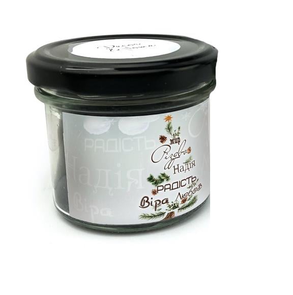 Свеча парафиновая в стеклянной баночке Мир Рождество Надежда 125 мл (хрс1250005у)