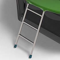 Батут FitToSky з внутрішньою сіткою та драбинкою 48 пружин 252 см Зелений - фото 2 Батут FitToSky з внутрішньою сіткою та драбинкою 48 пружин 252 см Зелений - фото 2