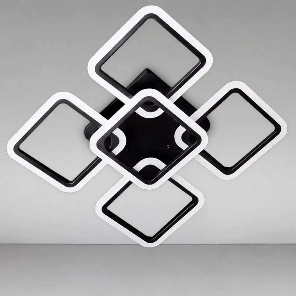 Люстра светодиодная Svet SY-5342/4+1 BK DIMMER 150W с пультом Черный