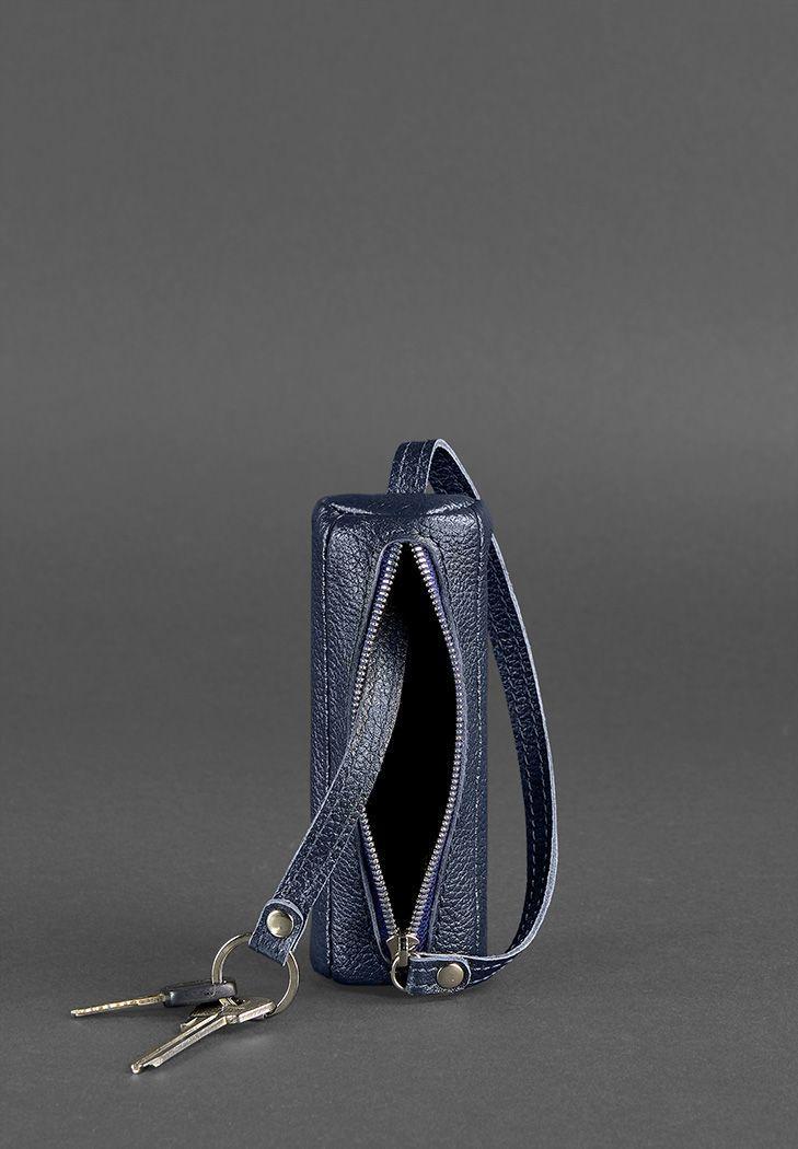 Ключница кожаная 3.0 Тубус Синий (A-026546) - фото 4