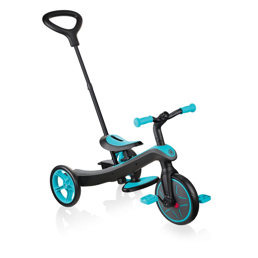 Велосипед трехколесный с ручкой Globber Explorer Trike 4в1 Teal - фото 3