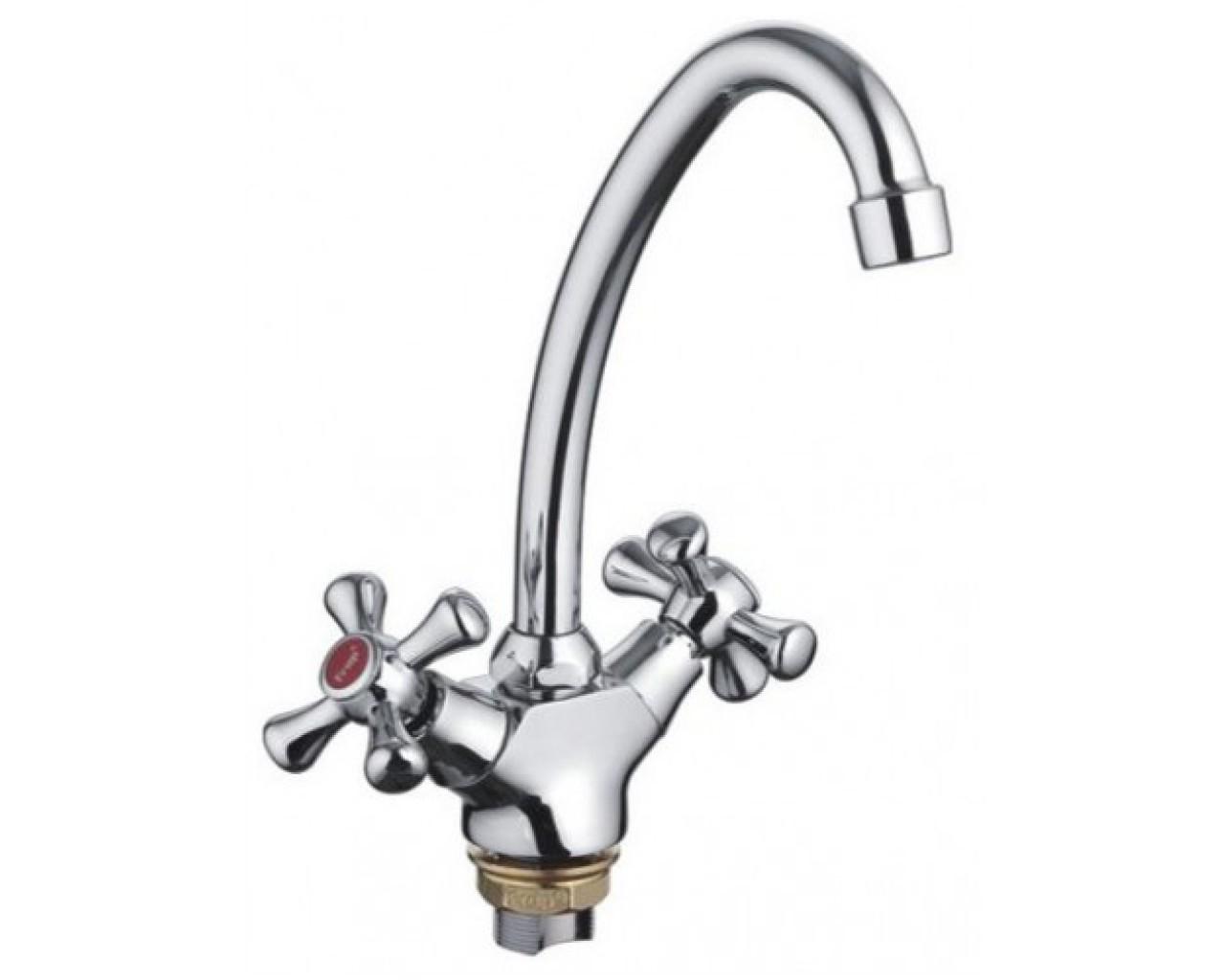 Змішувач для кухні Frap H732 F41732-B 1034184 двовентильний Хром (102425) Змішувач для кухні Frap H732 F41732-B 1034184 двовентильний Хром (102425)