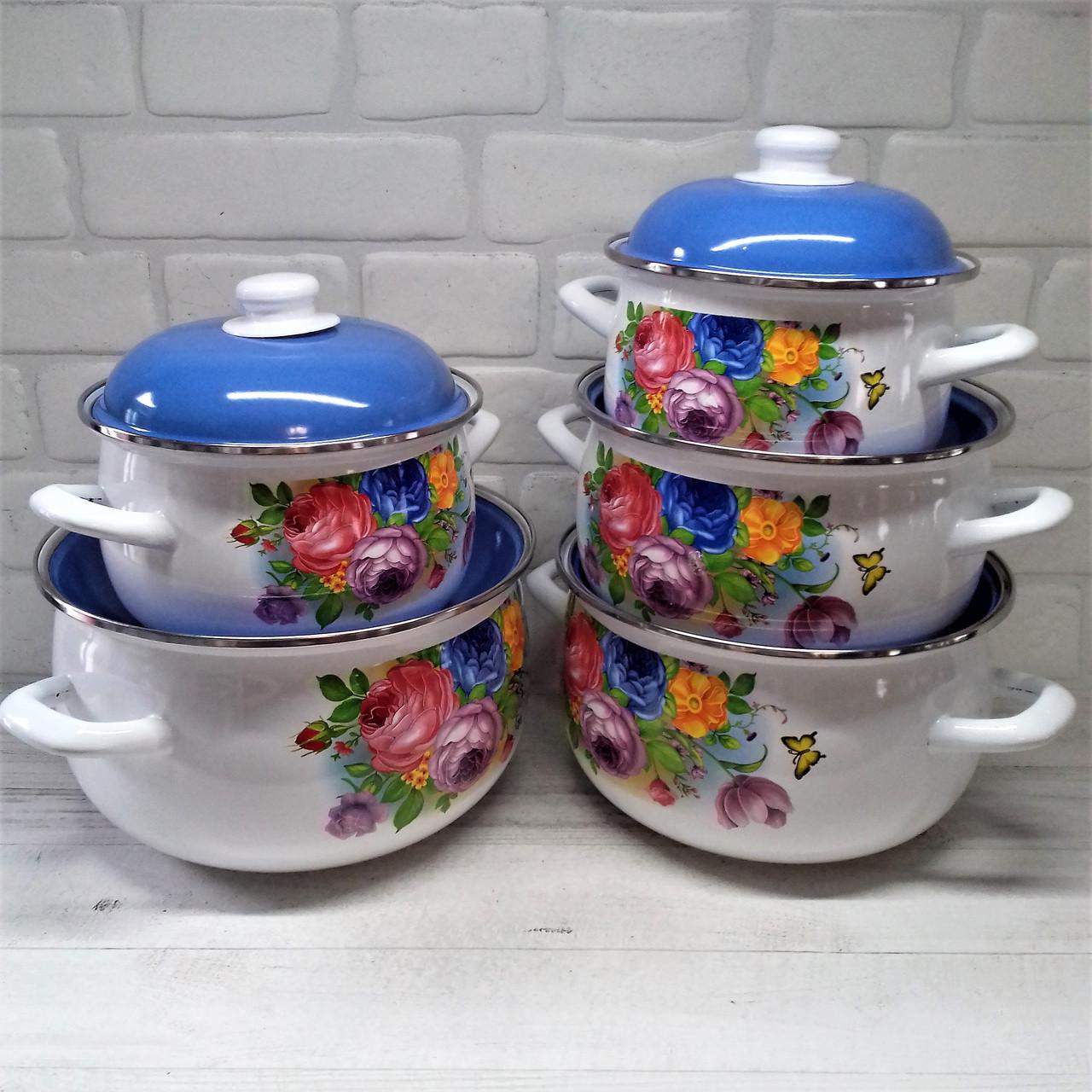 Набір емальованого посуду 10 пр. (68123-Нов) - фото 2 Набір емальованого посуду 10 пр. (68123-Нов) - фото 2