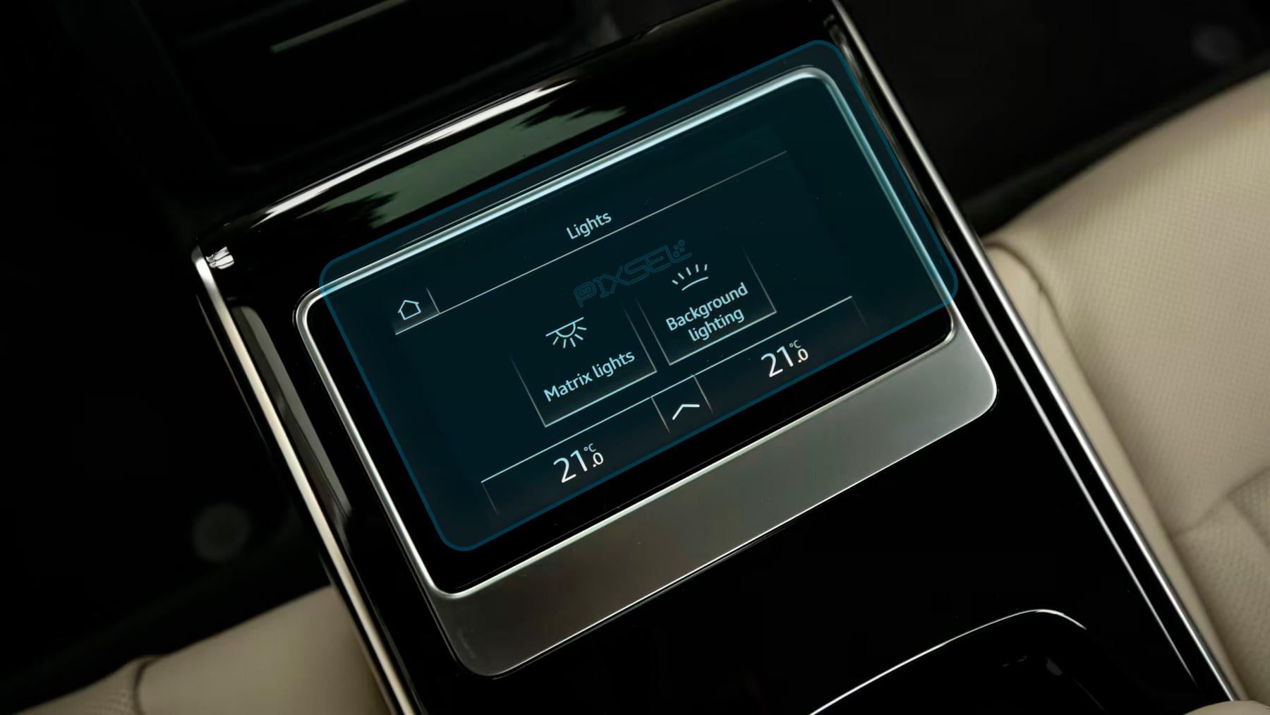 Стекло защитное Pixsel гибридный глянец на задний климат Audi A8/S8 7,3“ 2023