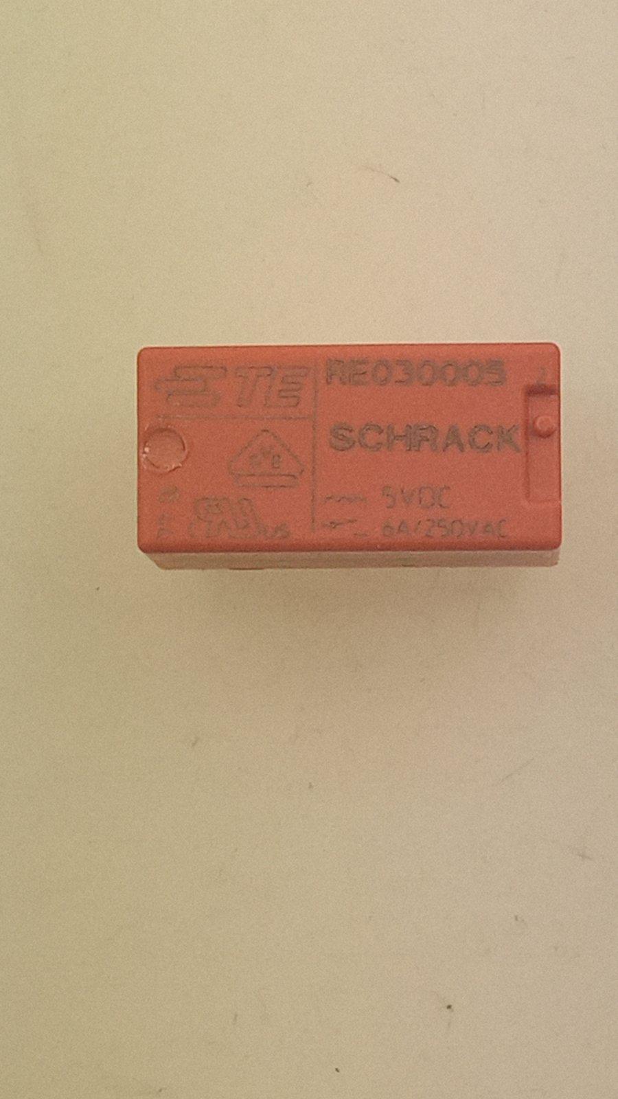 Реле Schrack RE030005 5V 6A 250VAC 19,5x9x10 (29735)
