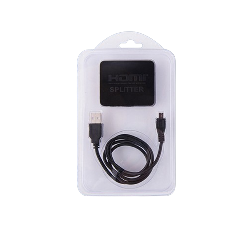 Видеоразветвитель на 2 монитора Splitter HDMI Черный (B00940)