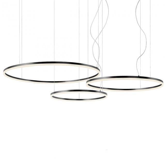 Подвесной светильник Redo Orbit SU LED 163 W 4000K D1000+800+600 4.1.2-TRIAC Sand Black (01-1967-TRIAC)