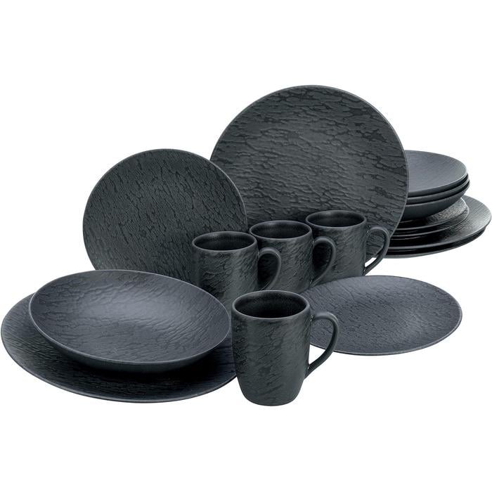 Столовий сервіз Creatable Slate Black на 4 персони 16 пр. (33494370)