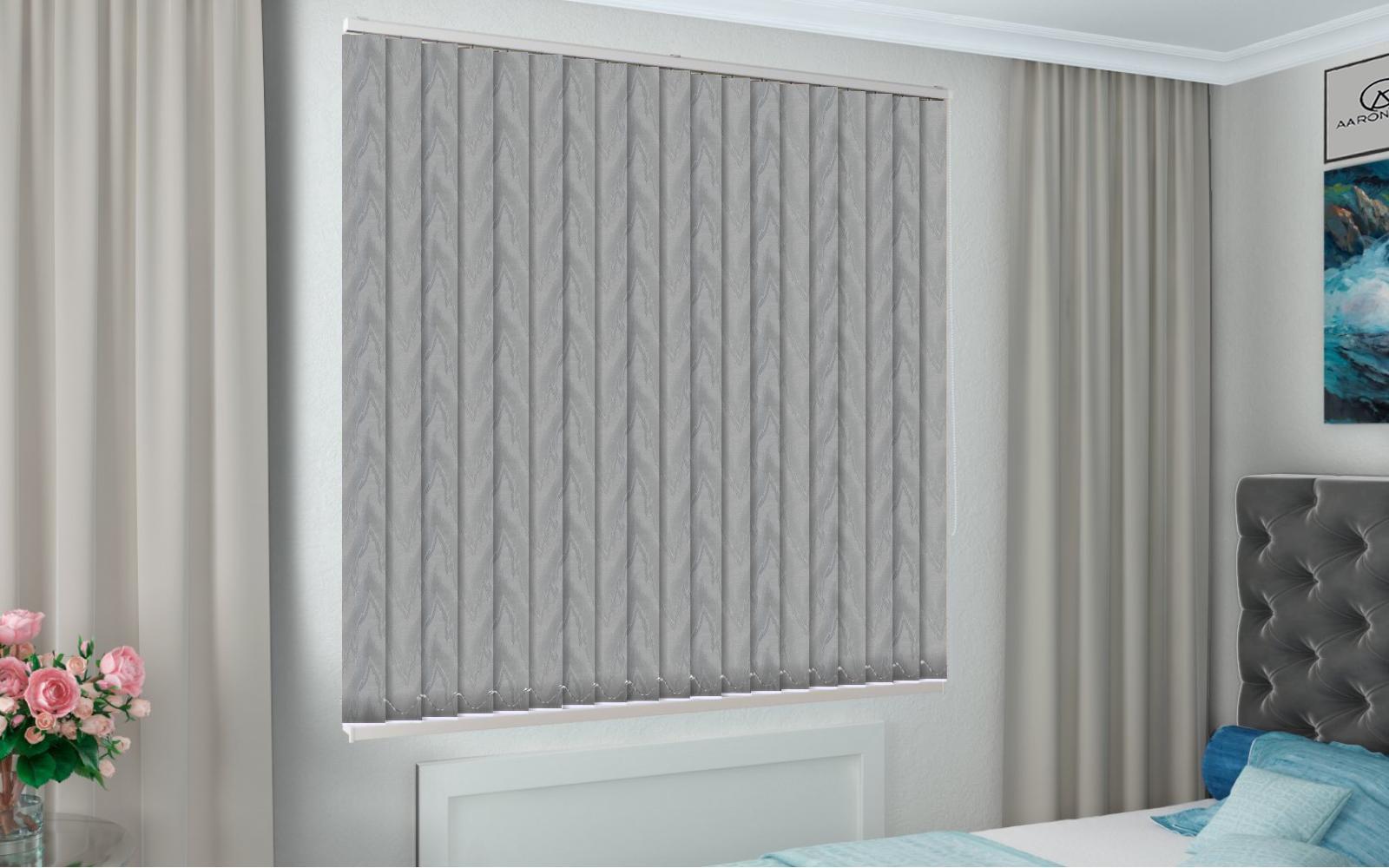 Жалюзи вертикальные Mountain T 240х210 см Silver (22160) - фото 2 Жалюзи вертикальные Mountain T 240х210 см Silver (22160) - фото 2