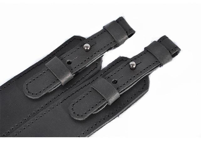 Ремень для ружья Ретро кожа с неопреном Черный (10103/1) - фото 3 Ремень для ружья Ретро кожа с неопреном Черный (10103/1) - фото 3