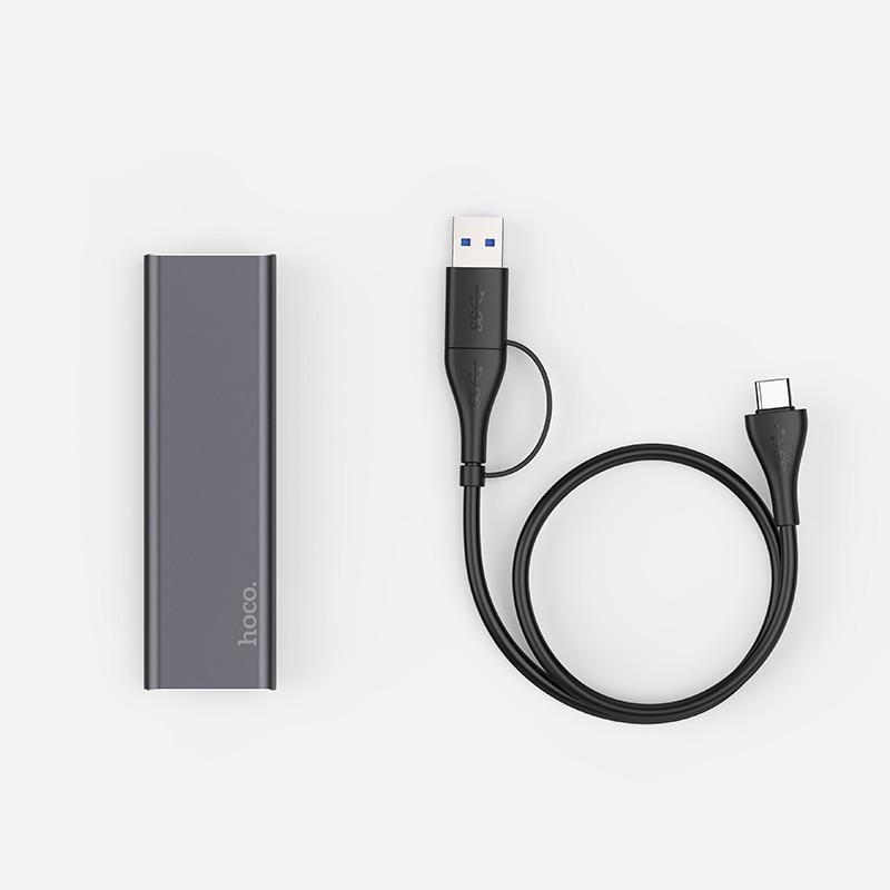 SSD-диск Type-C Hoco UD7 128 Gb Серый - фото 4