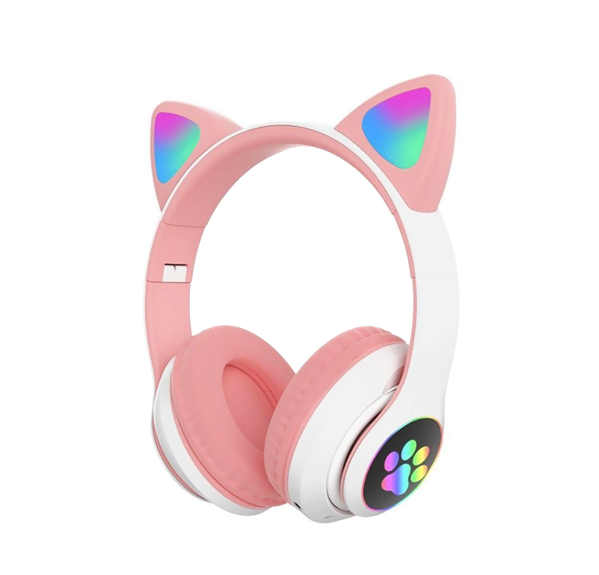 Наушники беспроводные детские Cat VZV-24M с кошачьими ушками и RGB подсветкой Розовый (49115) Наушники беспроводные детские Cat VZV-24M с кошачьими ушками и RGB подсветкой Розовый (49115)