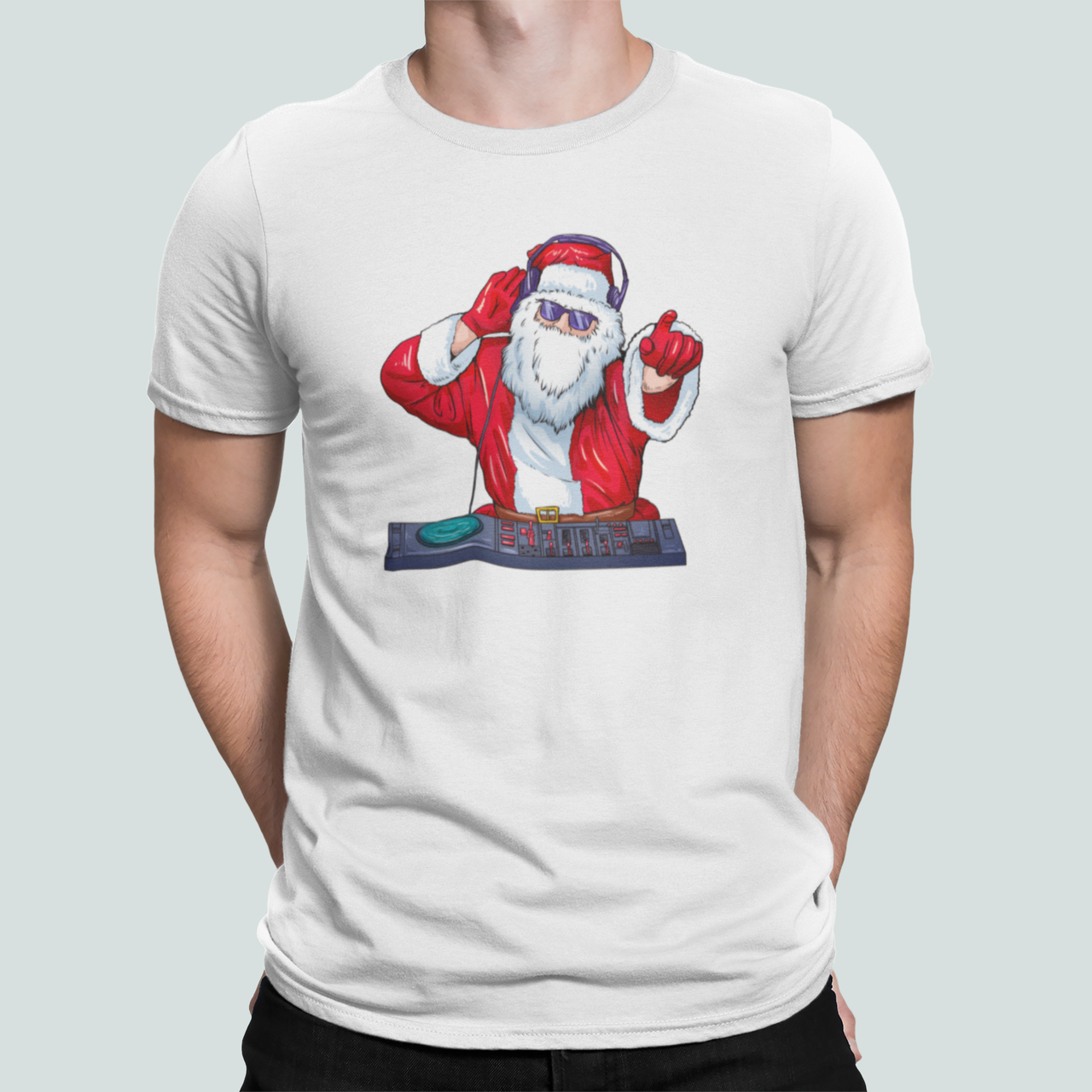 Футболка мужская новогодняя Stedman с принтом Санта Диджей XXL Белый (НГ119-11) Футболка мужская новогодняя Stedman с принтом Санта Диджей XXL Белый (НГ119-11)