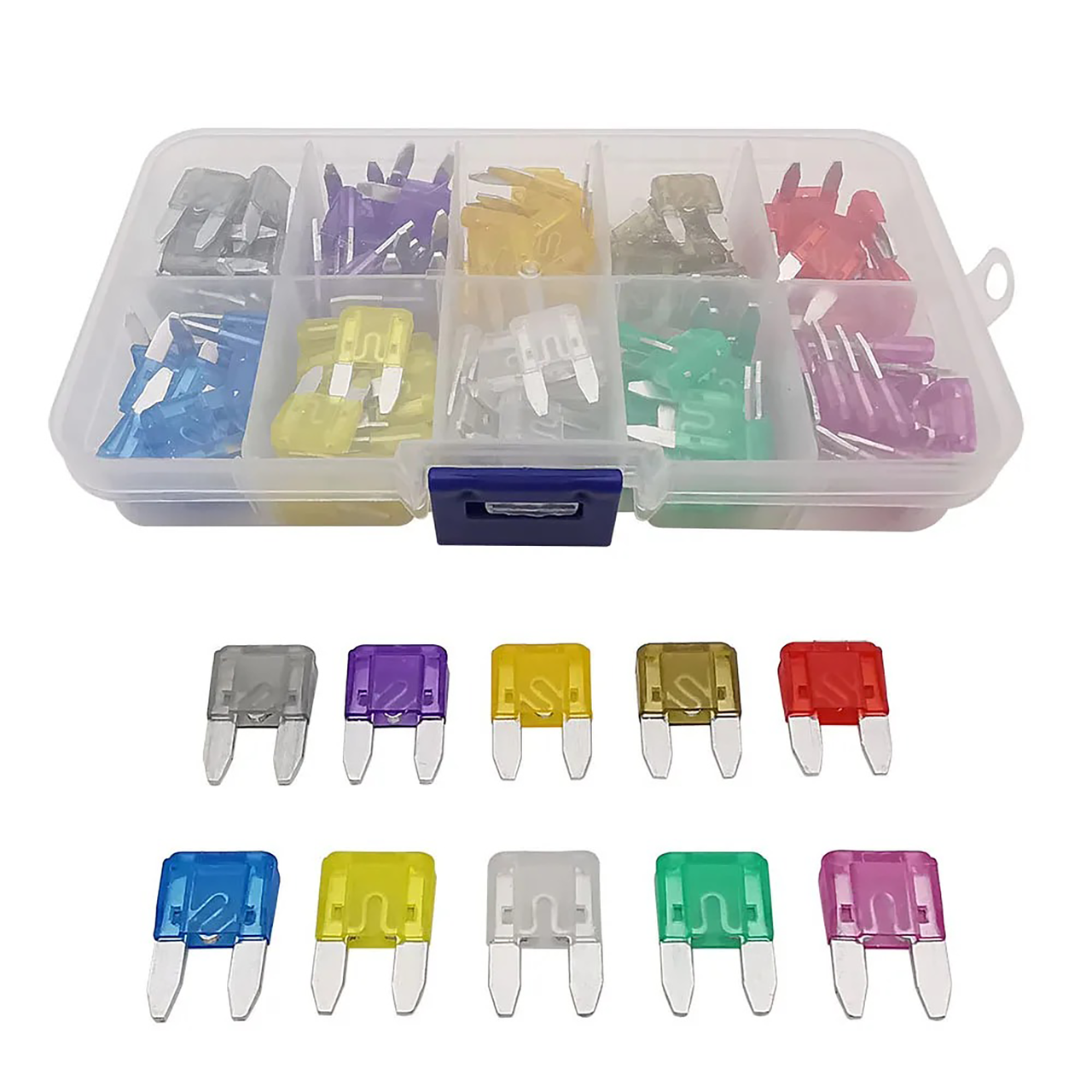 Автомобільні запобіжники Міні 120 шт. 2-35А в кейсі - фото 2 Автомобільні запобіжники Міні 120 шт. 2-35А в кейсі - фото 2