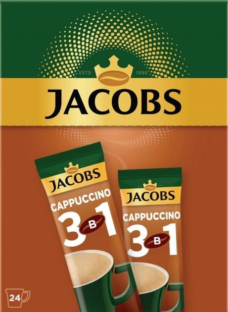 Кофе 3в1 Jacob's Cappuccino 24 стика по 12,5 г