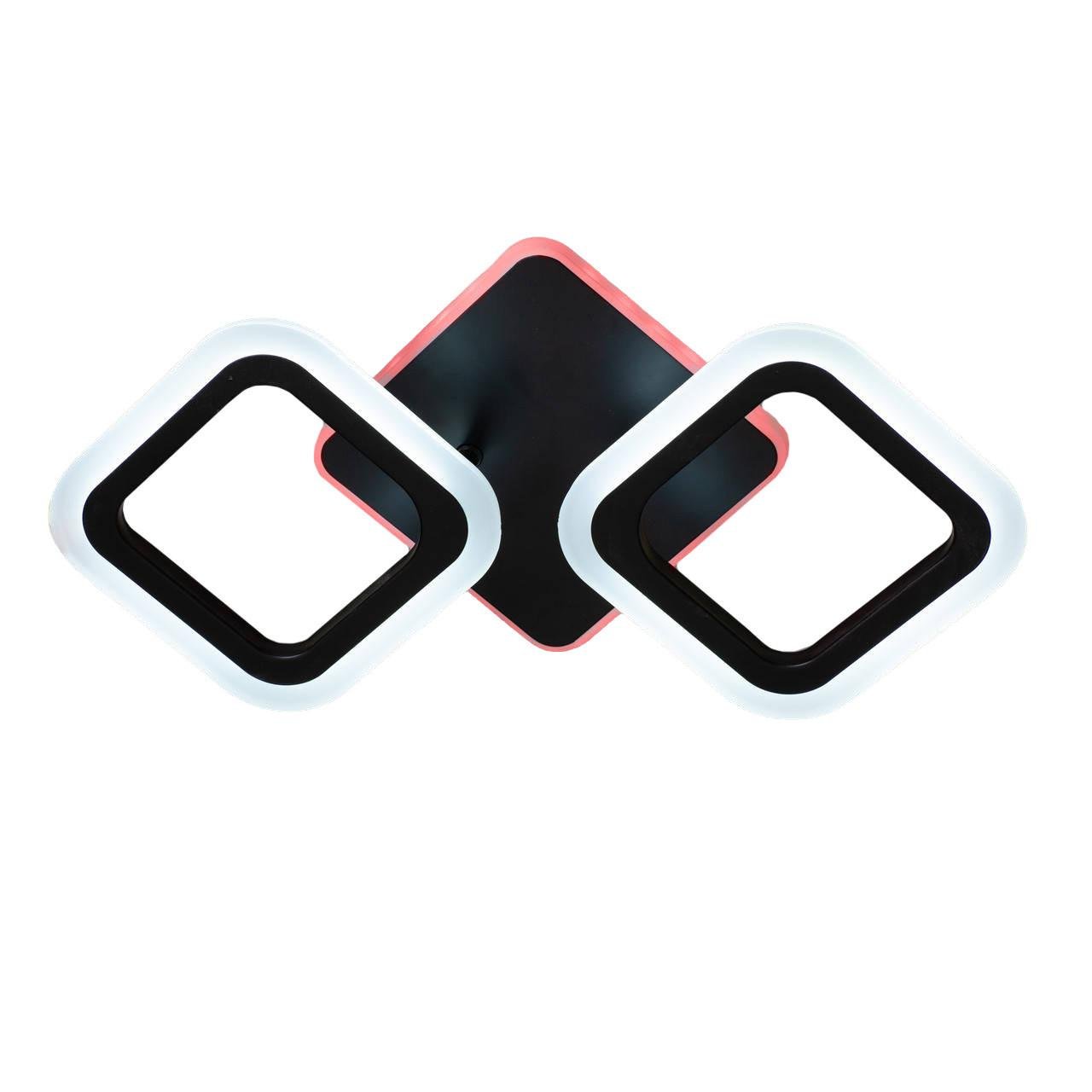 Люстра LED с пультом Svet SY-5330/2BK-RGB 28W+24W Черный