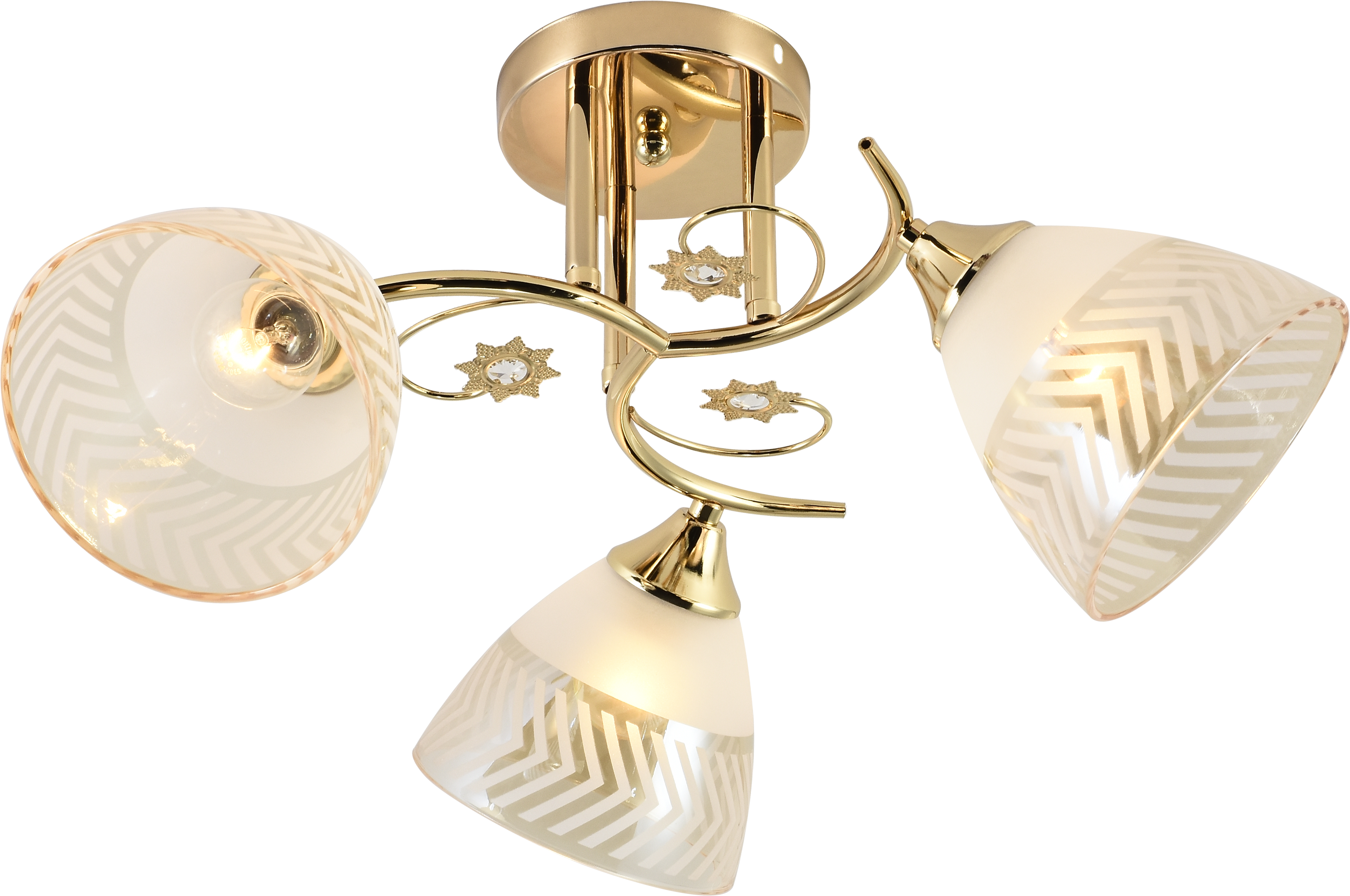 Люстра декоративная Valeso V XA1388/3 на 3 плафонов Gold (000036202)