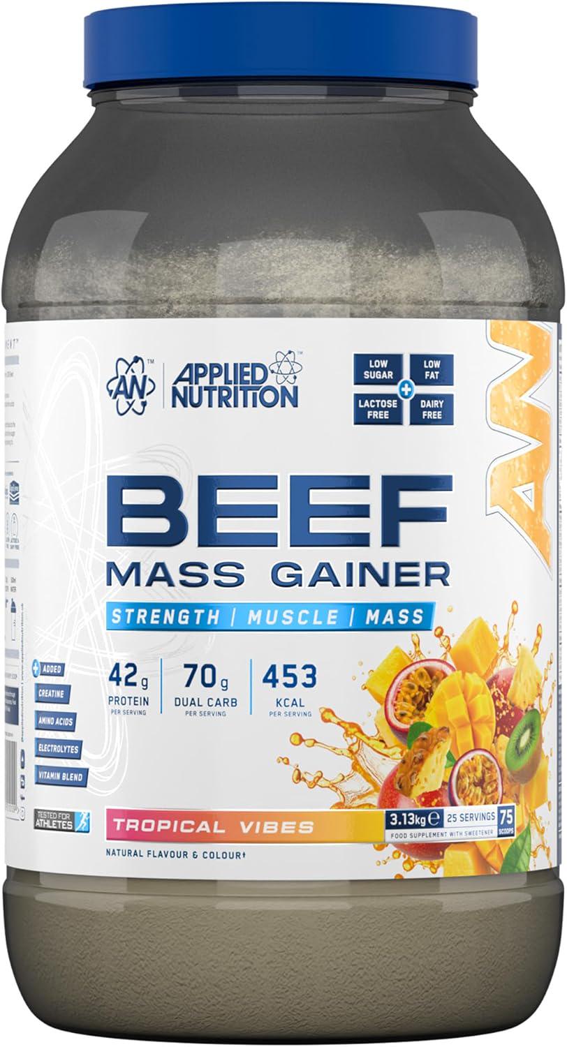 Гейнер Applied Nutrition Beef Mass Гайер Tropical Vibes 3130 г