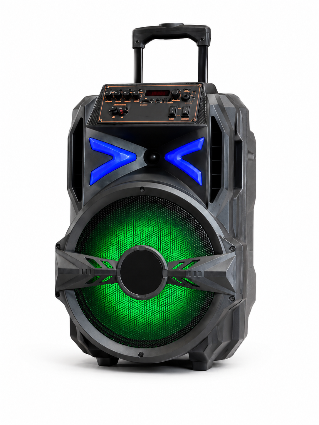 Колонка портативный чемодан 12" PMPO 3000 Вт с микрофоном/пультом и LED Черный (49676162) Колонка портативный чемодан 12" PMPO 3000 Вт с микрофоном/пультом и LED Черный (49676162)