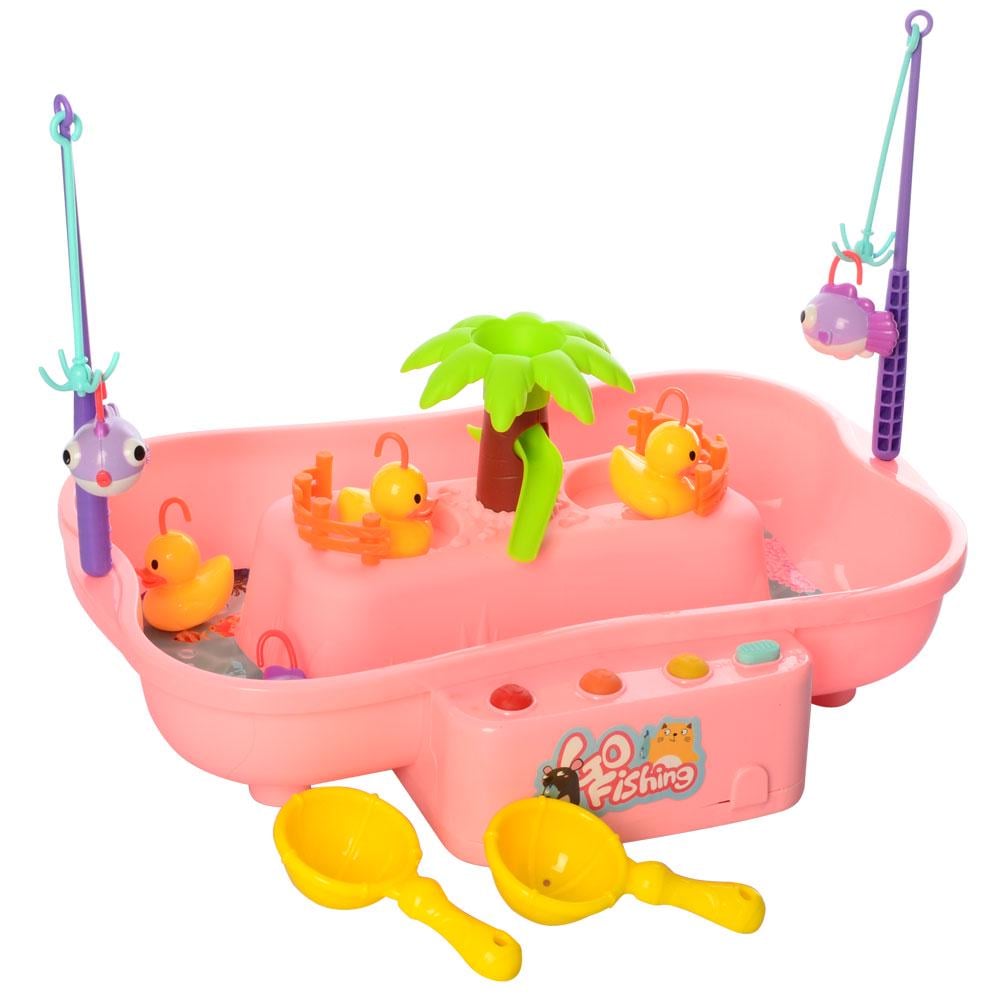 Игрушечная рыбалка Babe Good 6 мелодий/3 рыбки Pink (151579)