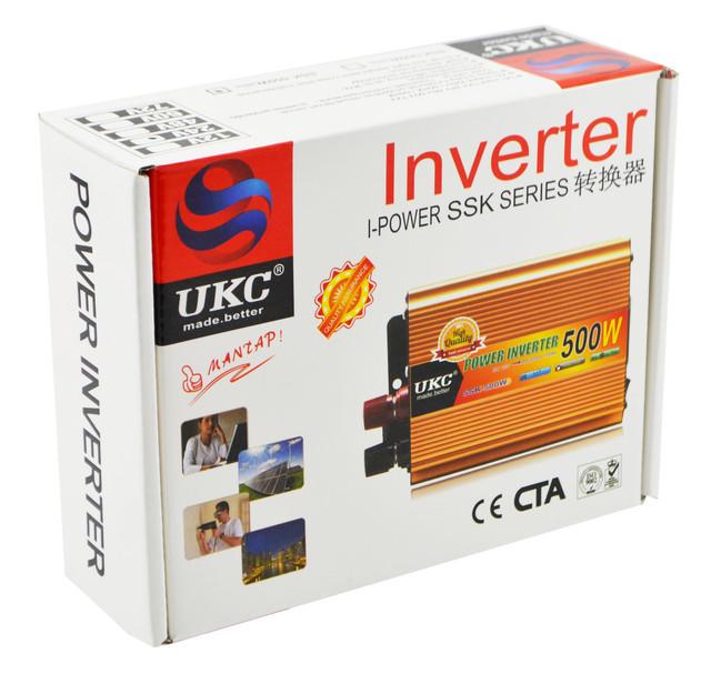 Перетворювач UKC 12 V 220 V 300 W Золотистий (000022173) - фото 6