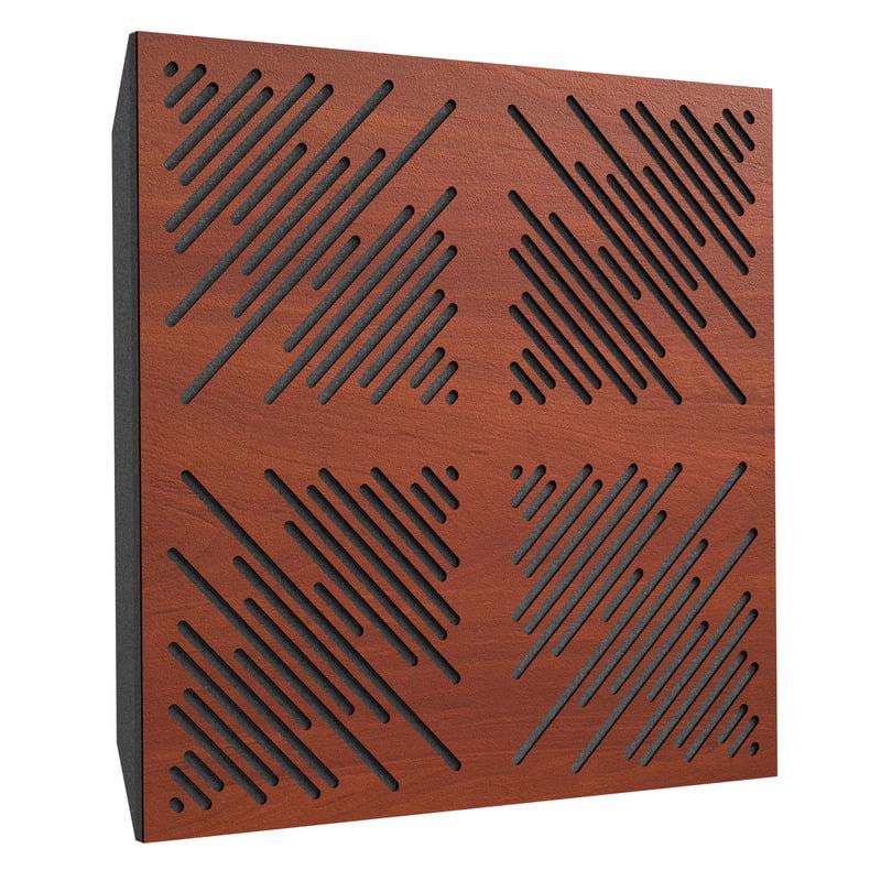 Акустическая панель Ecosound 4Diagonals Apple 50х50 см 53 мм Коричневый (1066)