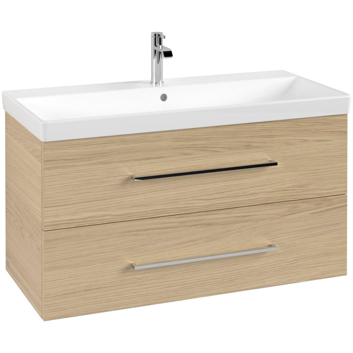 Тумба під умивальник підвісна Villeroy&Boch Avento A89200VJ 98x51,4x45,2 см Коричневий (117203)