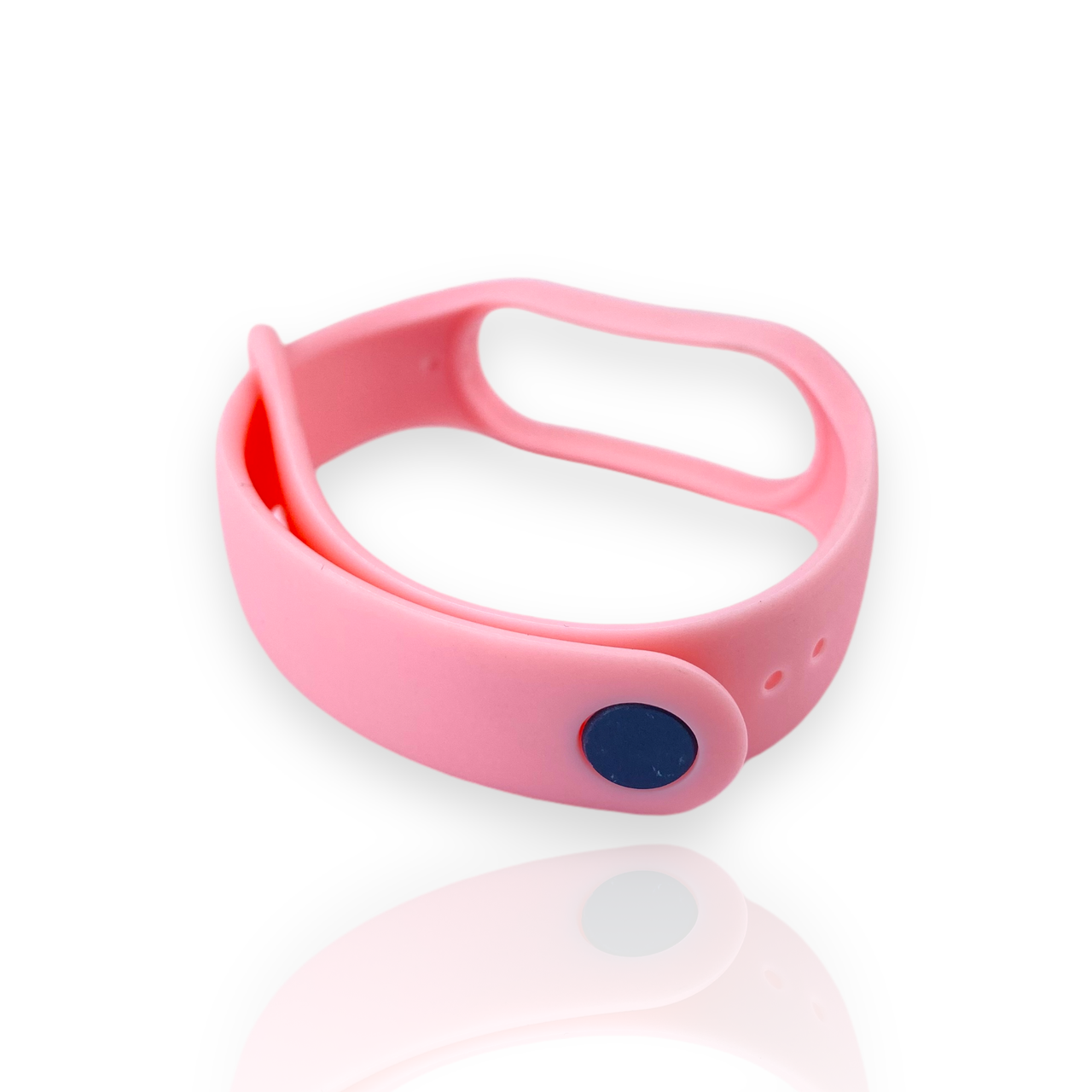 Ремешок силиконовый для Xiaomi Mi Band 5/6/7 MRK Розовый - фото 2