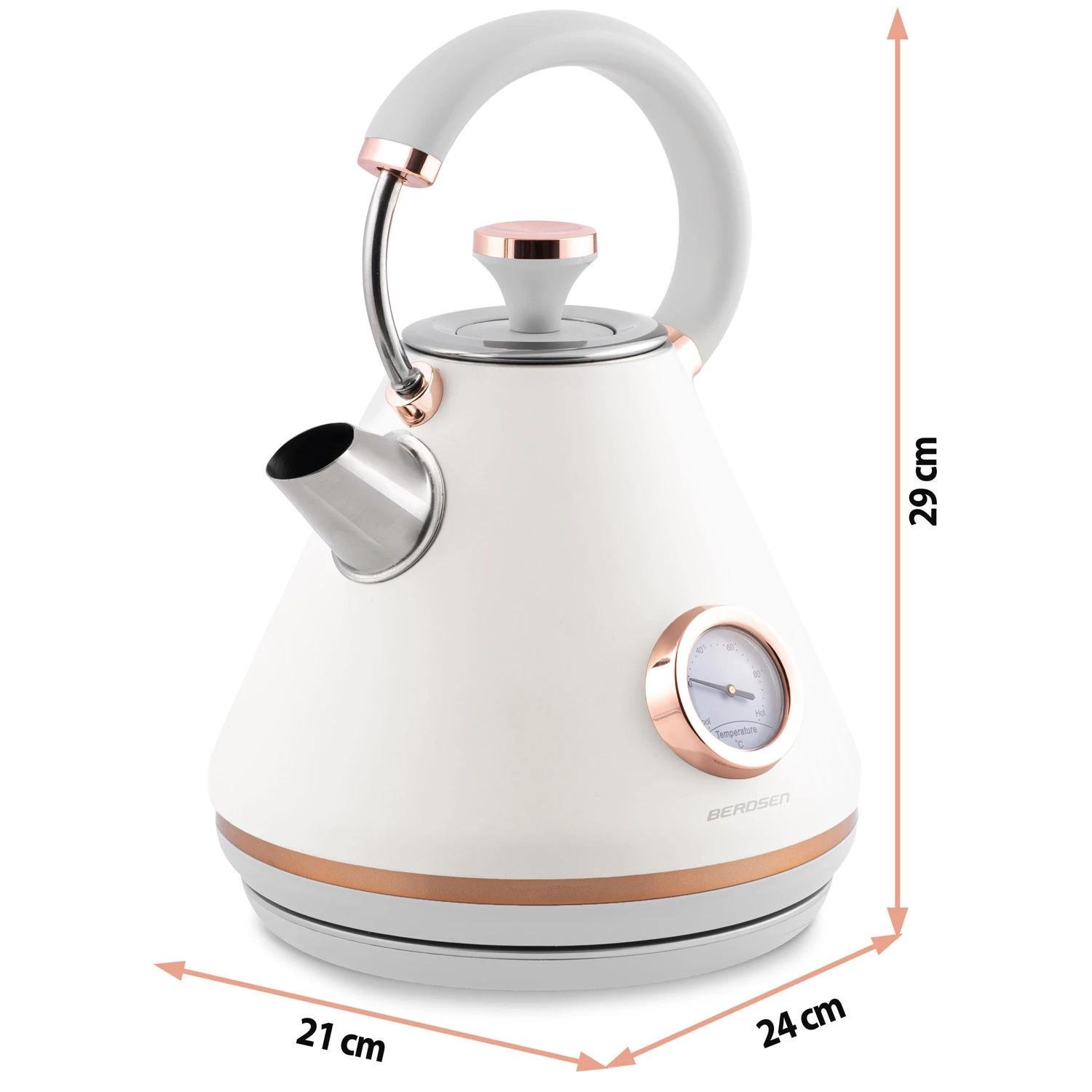 Електрочайник з термометром Berdsen BD-701 1,7 л Білий (370101) - фото 12 Електрочайник з термометром Berdsen BD-701 1,7 л Білий (370101) - фото 12