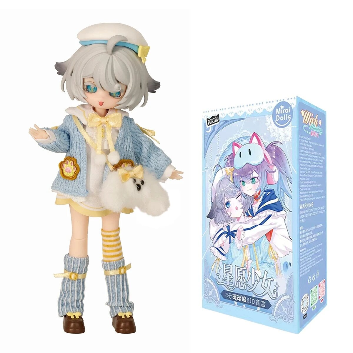 Коллекционная кукла BJD Pop Top MiraiDolls Wish Maiden 20 точек артикуляции 20 см (W250801)